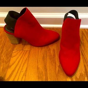 Madden Girl size 8.5 red ankle boot
